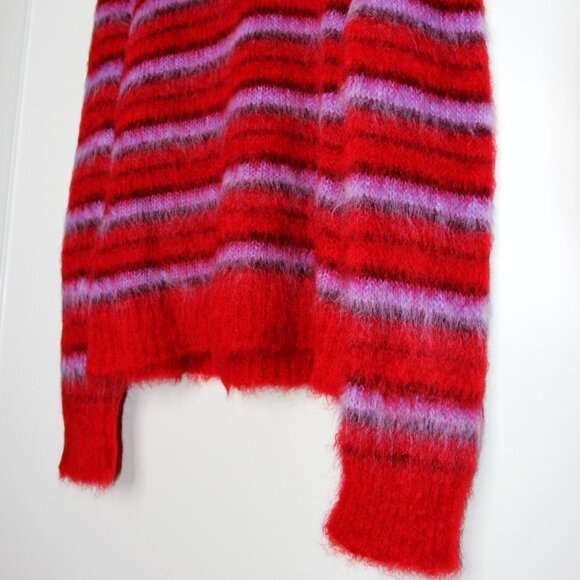 BNWT AW21 MARNI STRIPED FUZZY-WUZZY MOHAIR SWEATER 50 - Picture 6 of 12